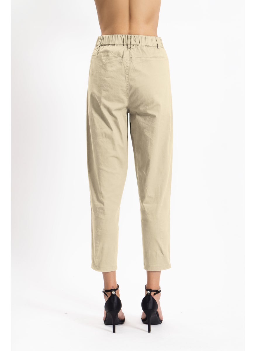 SLIM CROPPED COMFORT TROUSERS