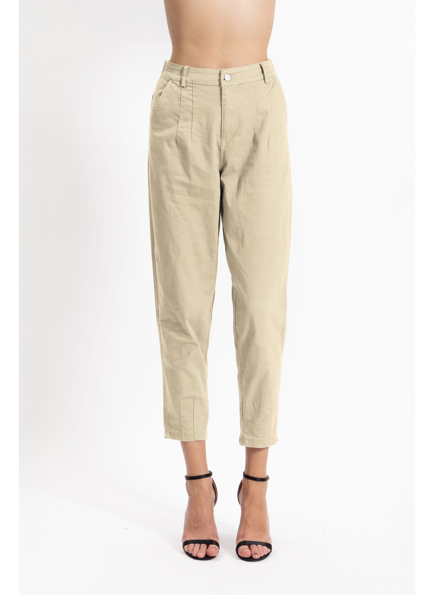 SLIM CROPPED COMFORT TROUSERS