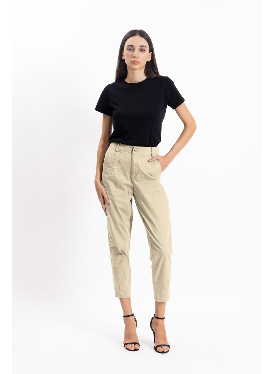 SLIM CROPPED COMFORT TROUSERS