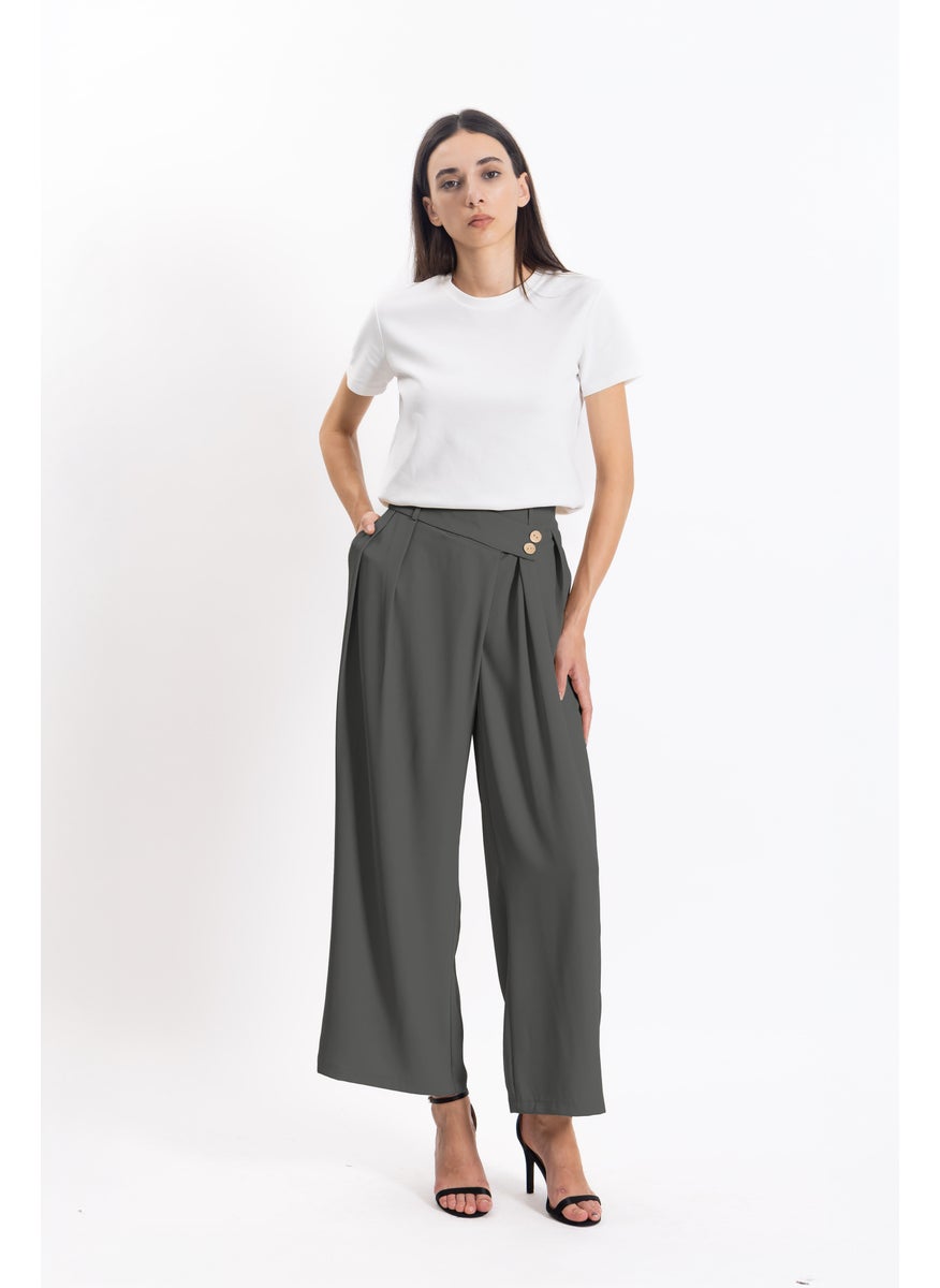 DETAILED CIFFON TROUSERS
