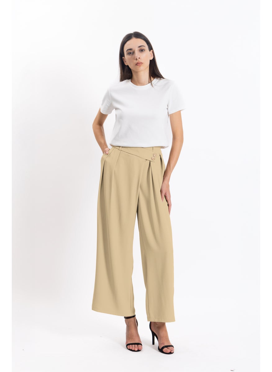 DETAILED CIFFON TROUSERS
