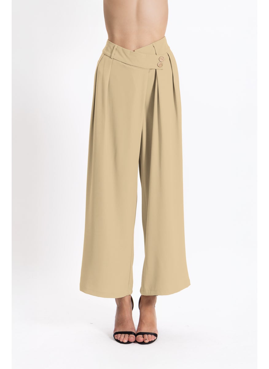 DETAILED CIFFON TROUSERS