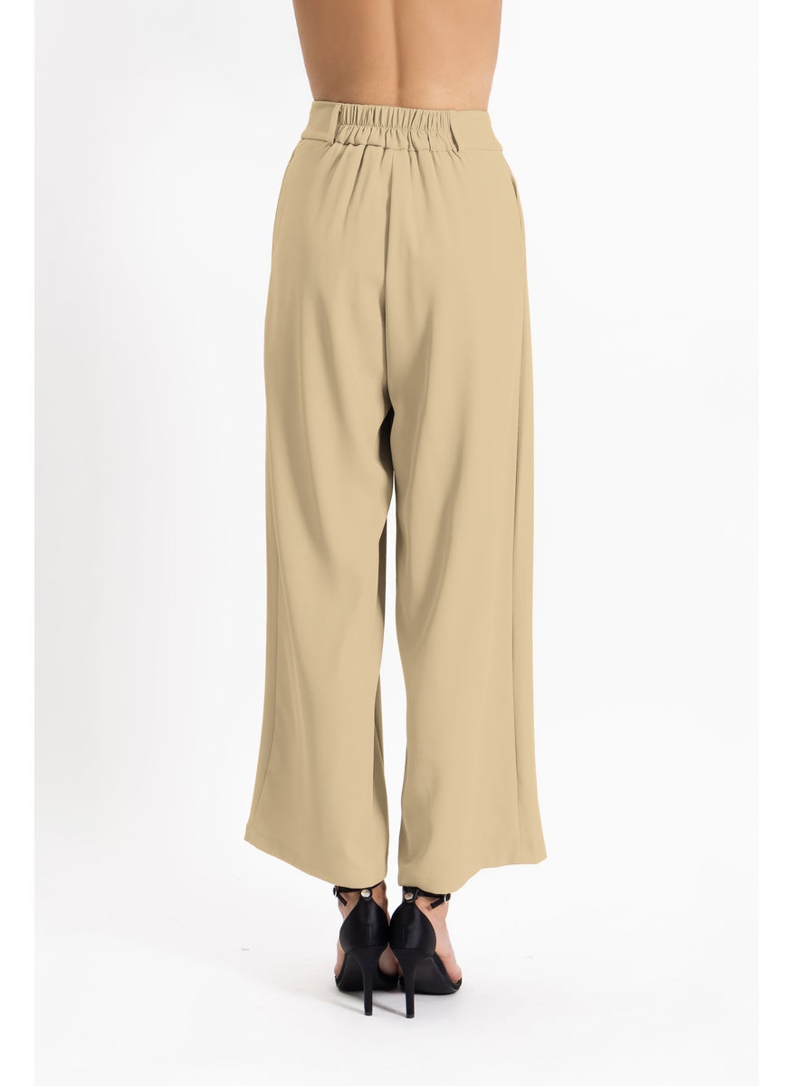 DETAILED CIFFON TROUSERS