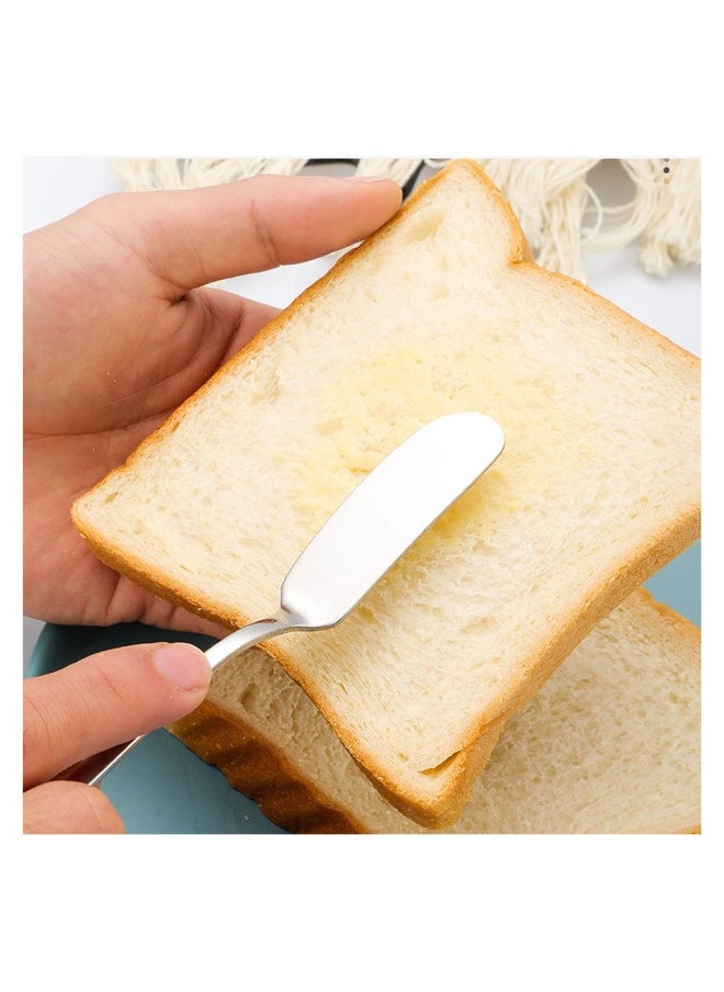 304 er Knife 6 Pcs, Stainless Steel Household er Spatula, Dessert and Jam Small Scraper, er Knife Spreader for Home, kitchen Gold