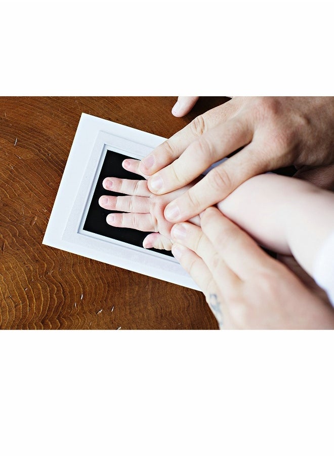 Baby Handprint and Footprint Set, Baby Photo Frame with Ink, 3,Window Square Design