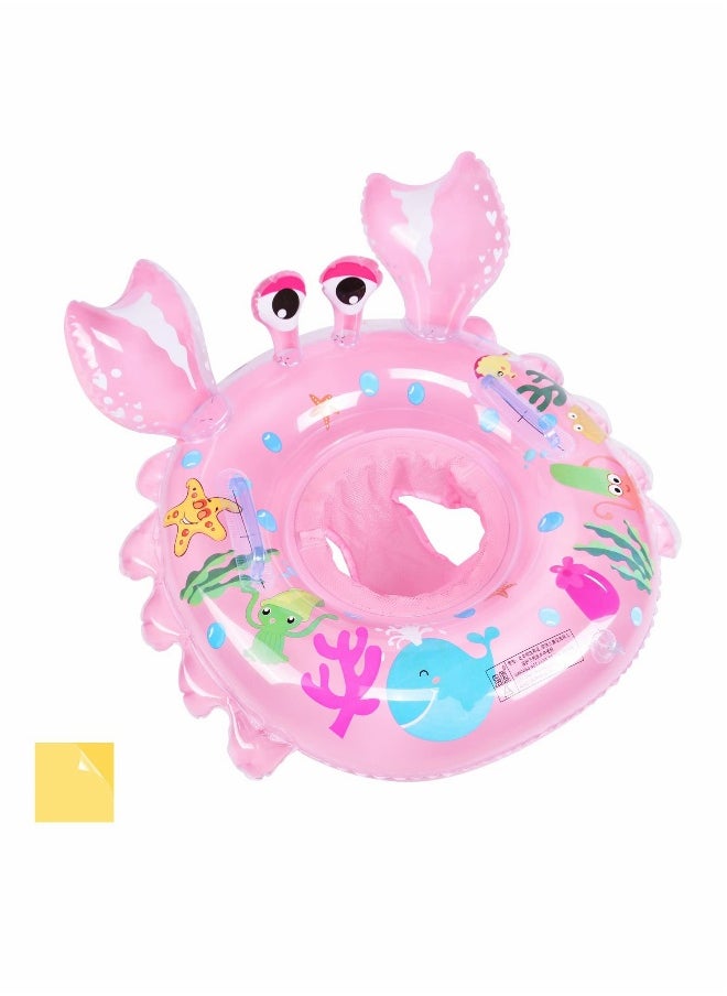 Baby Swimming Ring, Float with Seat Toddler  patch kit, Inflatable Baby Swim Ring Skin Care PVC for Kids Paddling Pool 6 Months to 3 Years