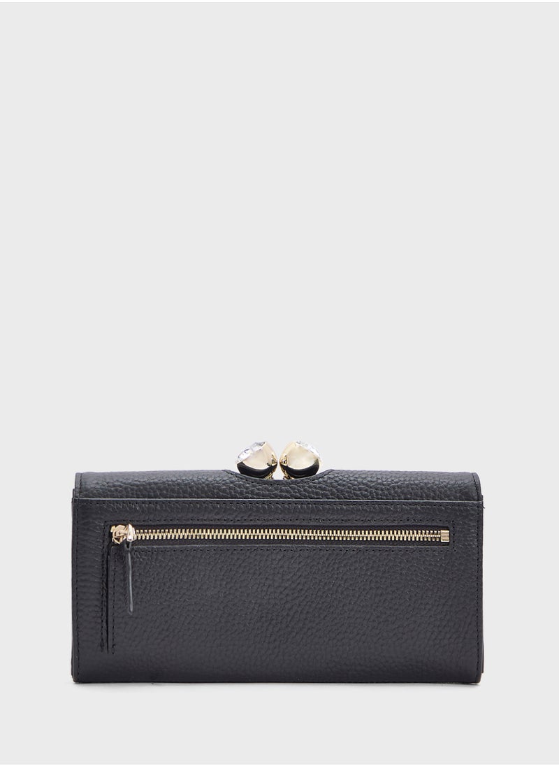Rosyela Large Leather Bobble Purse
