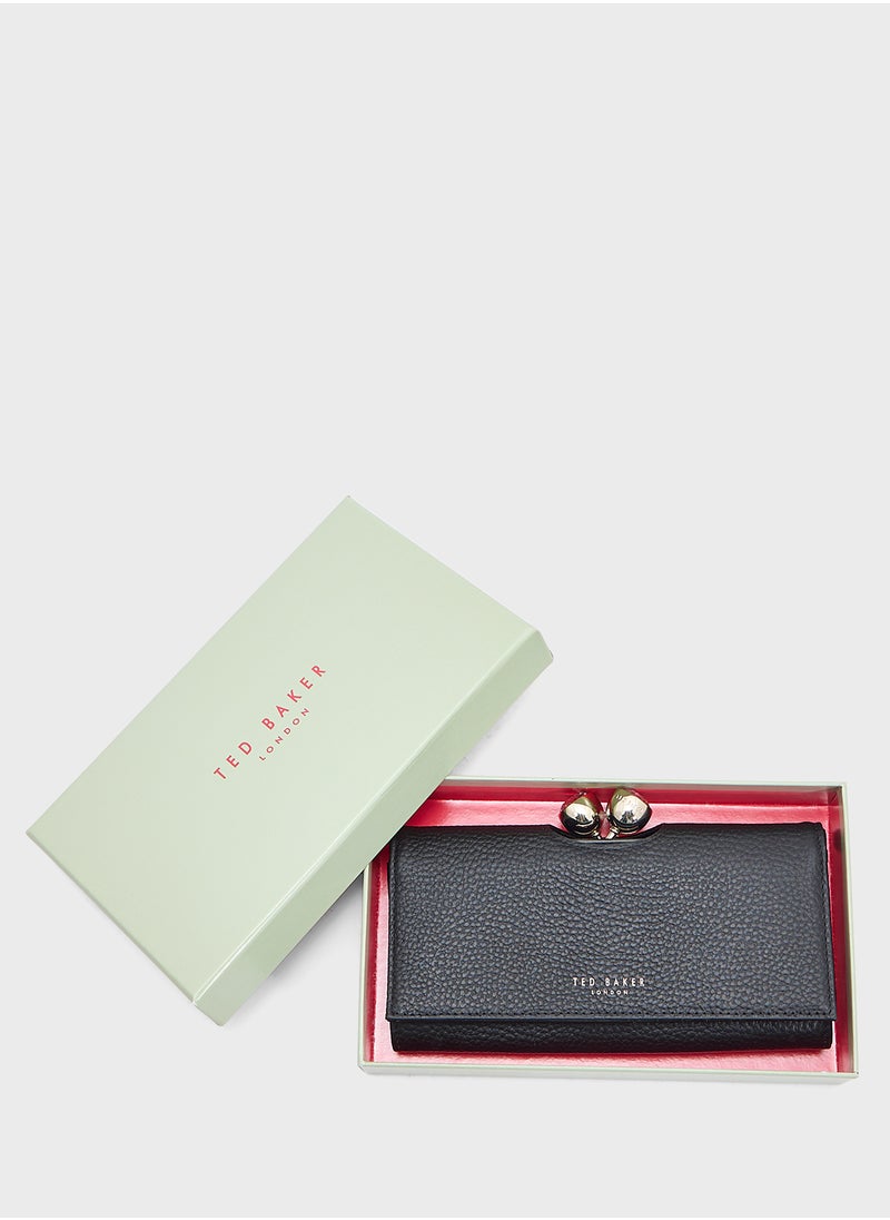 Rosyela Large Leather Bobble Purse