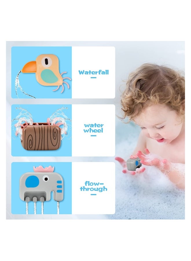 SYOSI Baby Bath Toys Set, Bath Toys for Kids, Swimming Water Toys Bath Toys Kids Educational Pool Toy for Kids Boys Girls Toddlers Baby Bath Game Time, 9 Pieces Toys