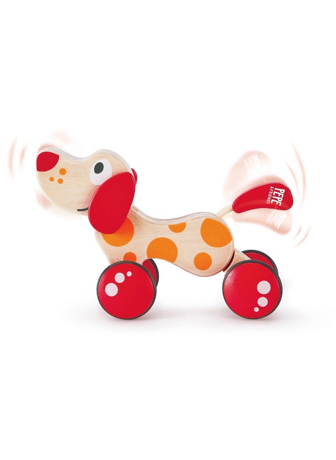 Hape Pepe & Friends Pepe Pull Along Wooden Toy (22 x 9.2 x 16.2 cm)