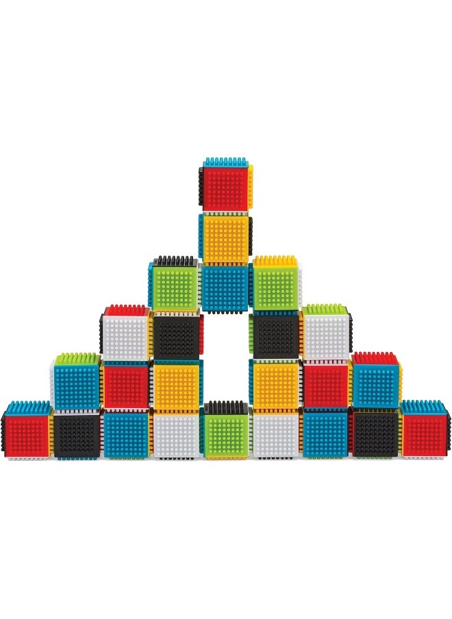 Infantino Multi-Color Press & Stay Sensory Blocks Toy