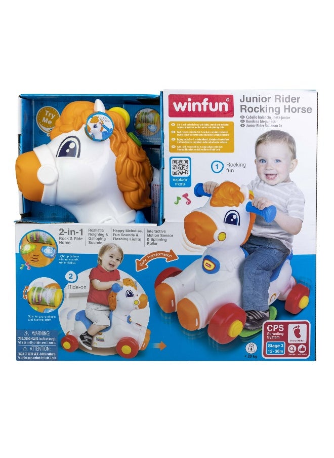 WinFun Multi-Color Junior Rider Rocking Horse