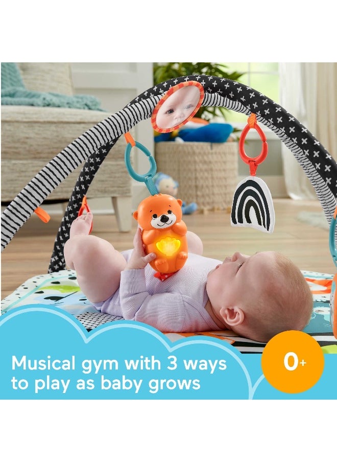 Fisher-Price 3-in-1 Music Glow and Grow Gym Infant Activity Playmat