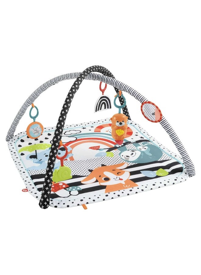 Fisher-Price 3-in-1 Music Glow and Grow Gym Infant Activity Playmat
