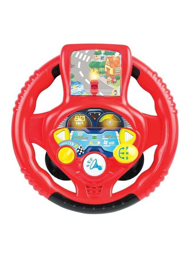WinFun Motion Fun Speedster Driver Light 'N Sound Steering Wheel (16 cm)