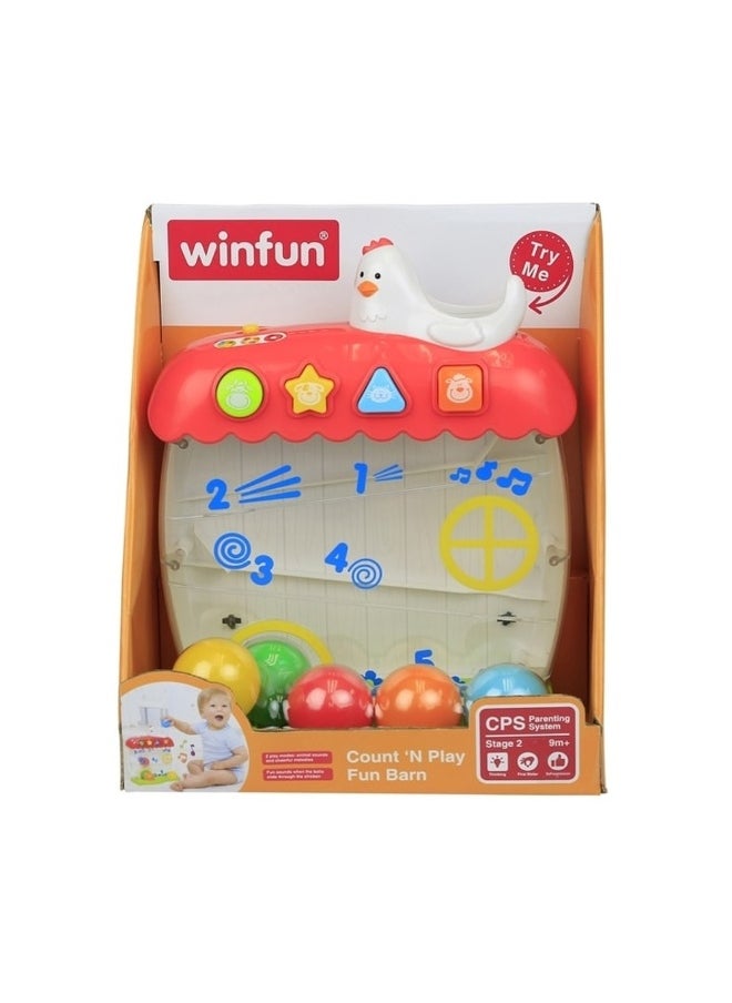 WinFun Count 'N Play Fun Barn Toy (20 x 11 x 29 cm)