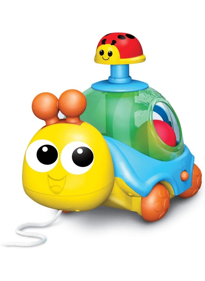 WinFun Spin 'N Pull Snail Pull Along Toy (19.1 x 21.6 cm)
