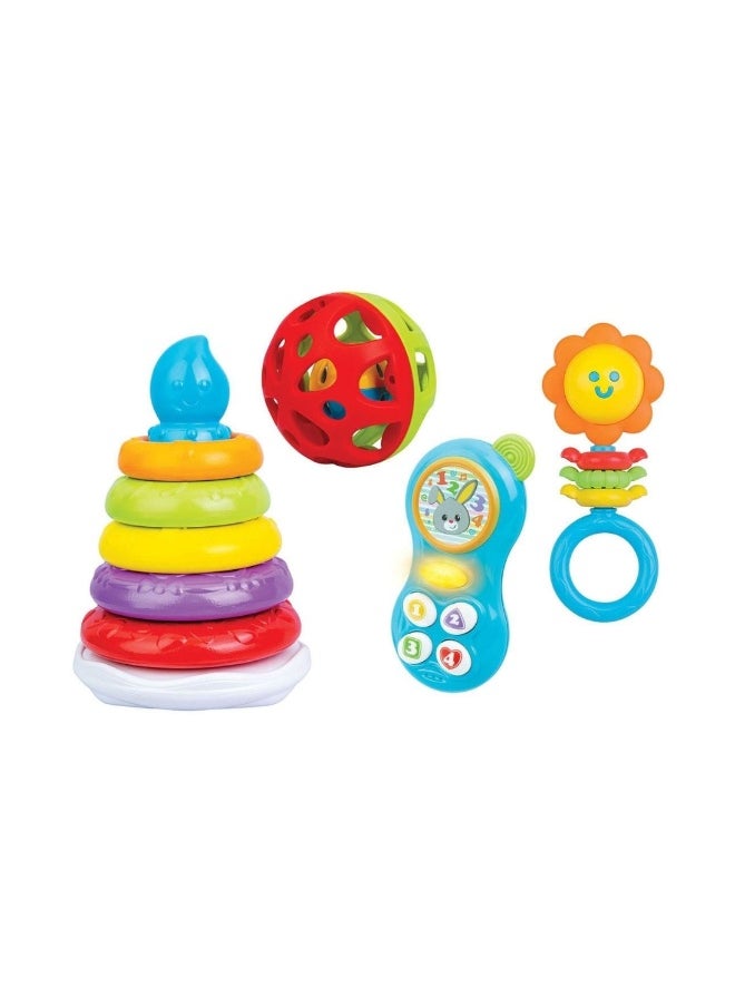 WinFun Baby Activity Gift Set (Set of 4 Toys)