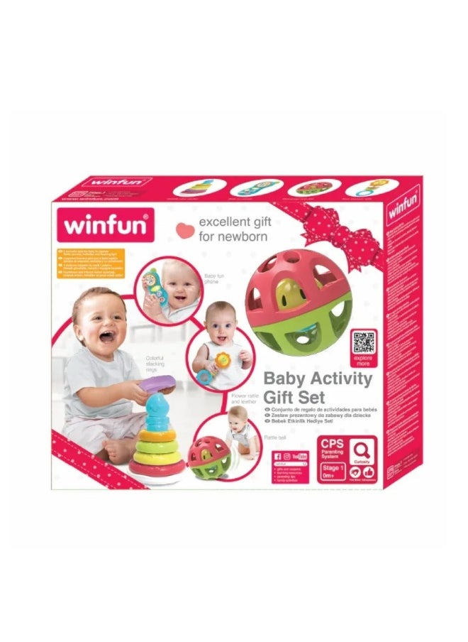 WinFun Baby Activity Gift Set (Set of 4 Toys)