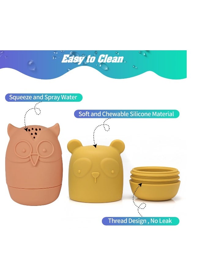 Bath Toys Floating Boat Train with Silicone Bath Toys, 9Pcs Mold Free No Mold Baby Bath Toys for Kids Ages 1-3, Bathtub Bath Toys for Toddlers 1-3, Infant Pool Shower Toys for 1 2 3 4 Kids Boys Girls