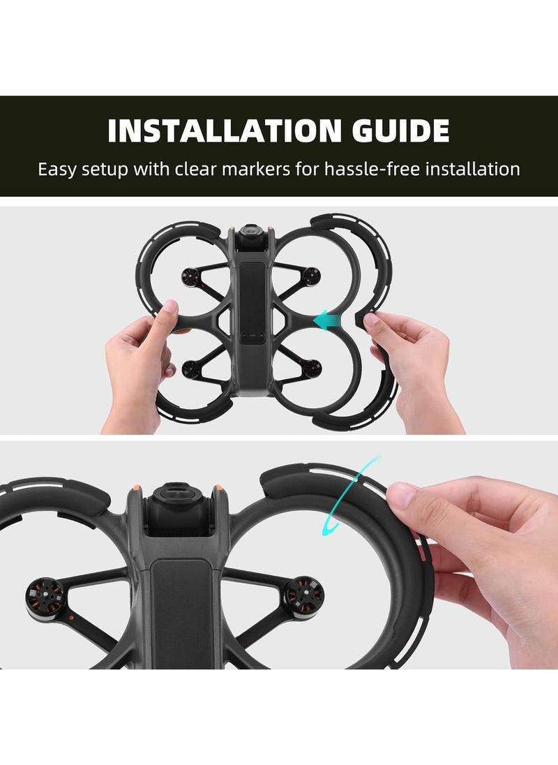 Avata 2 Bumper Guards Accessories, Propeller Guard Protector Gimbal Protective Anti-Collision Ring  (grey)