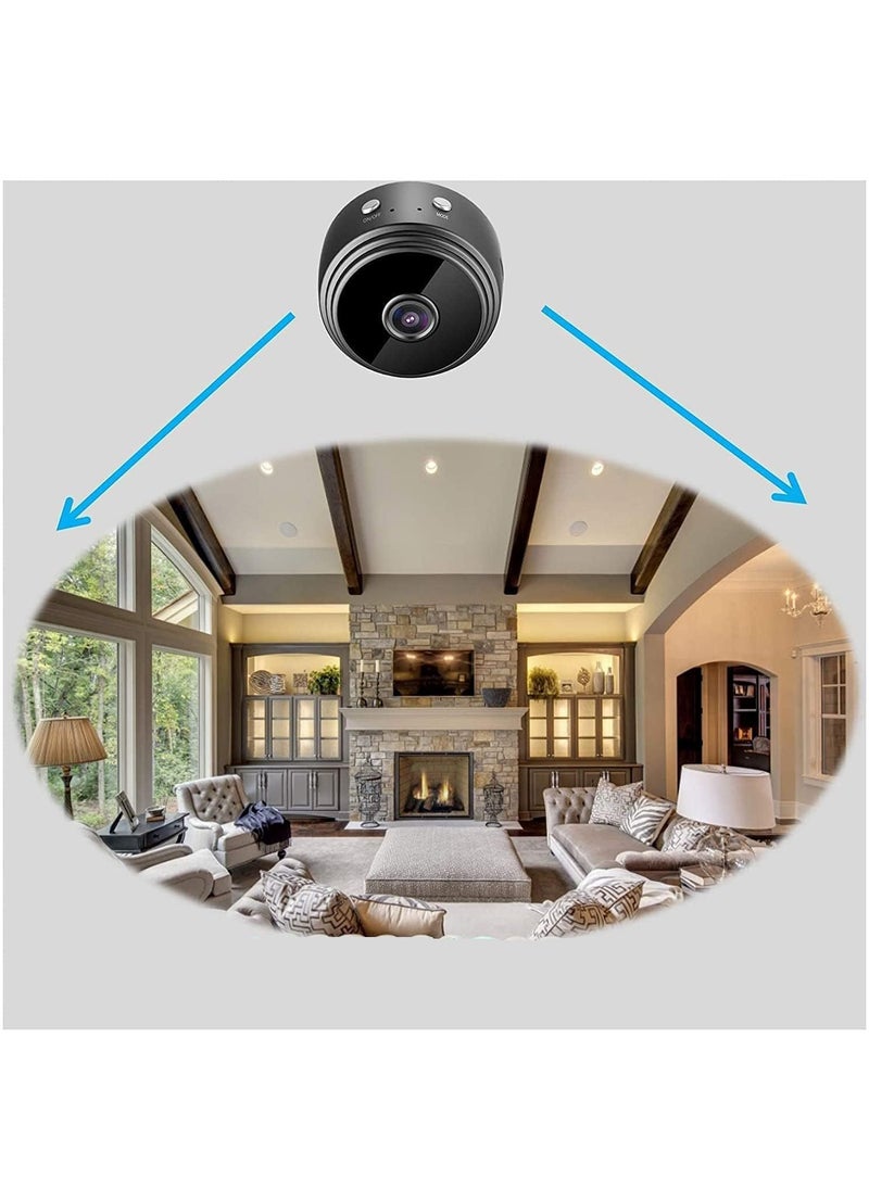 Apurk Wireless A9 Mini Battery IP Ball Camera with HD Quality Security System Camera for HomeOfficeSecurityIndoor Backup Watch Live Pack of 1Multicolor