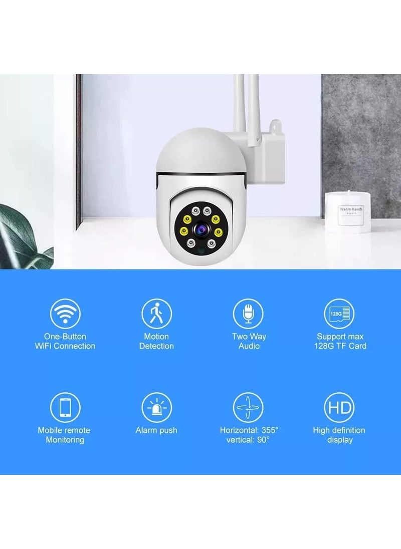 GARYVIZ 3 MP FHD WiFi Indoor Mini Fox Ptz Security Camera with Color Night Vision 360 Ptz Rotation Motion Tracking Two Way Audio and Multi Users View
