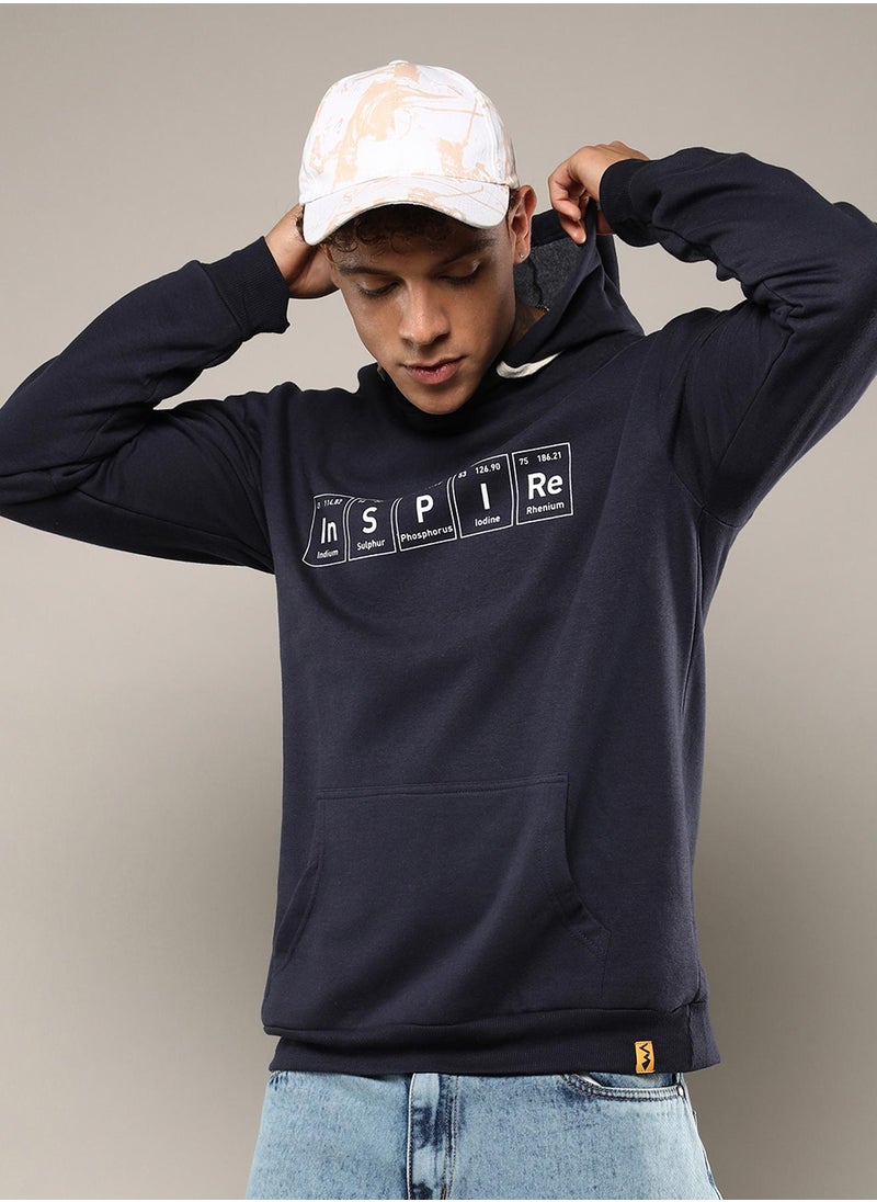 Men's Black Inspire Hoodie With Kangaroo Pocket