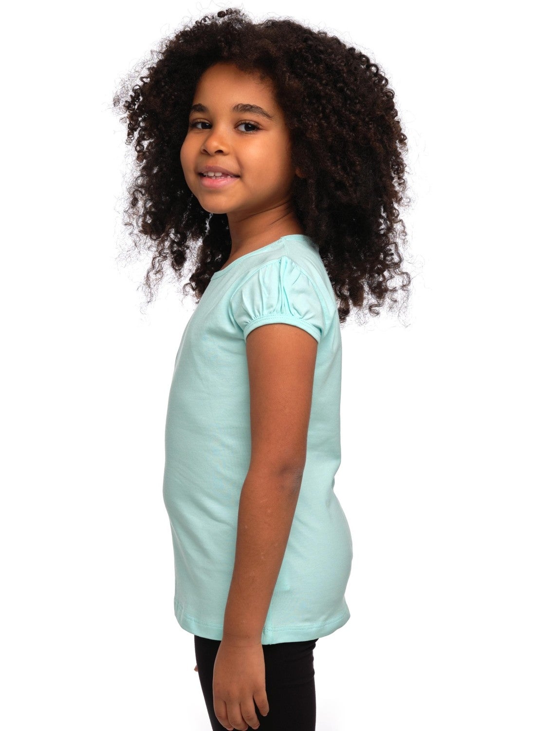 Mint Basic Girls Zero Collar Watermelon Sleeve T-Shirt
