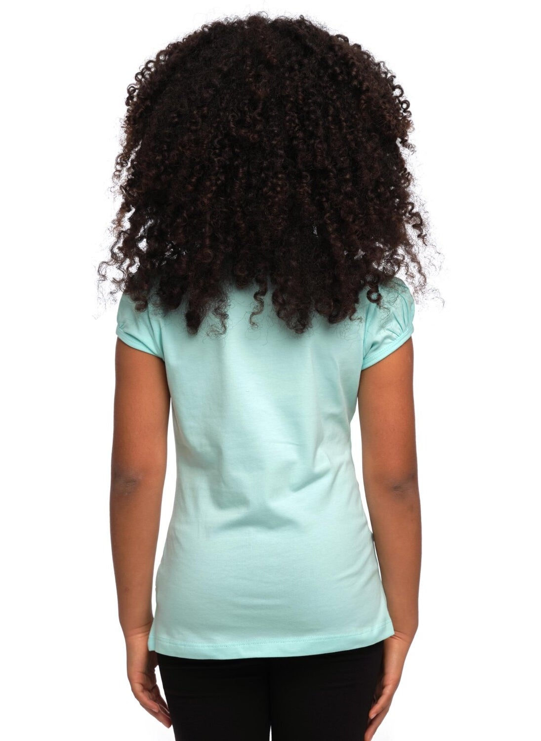 Mint Basic Girls Zero Collar Watermelon Sleeve T-Shirt
