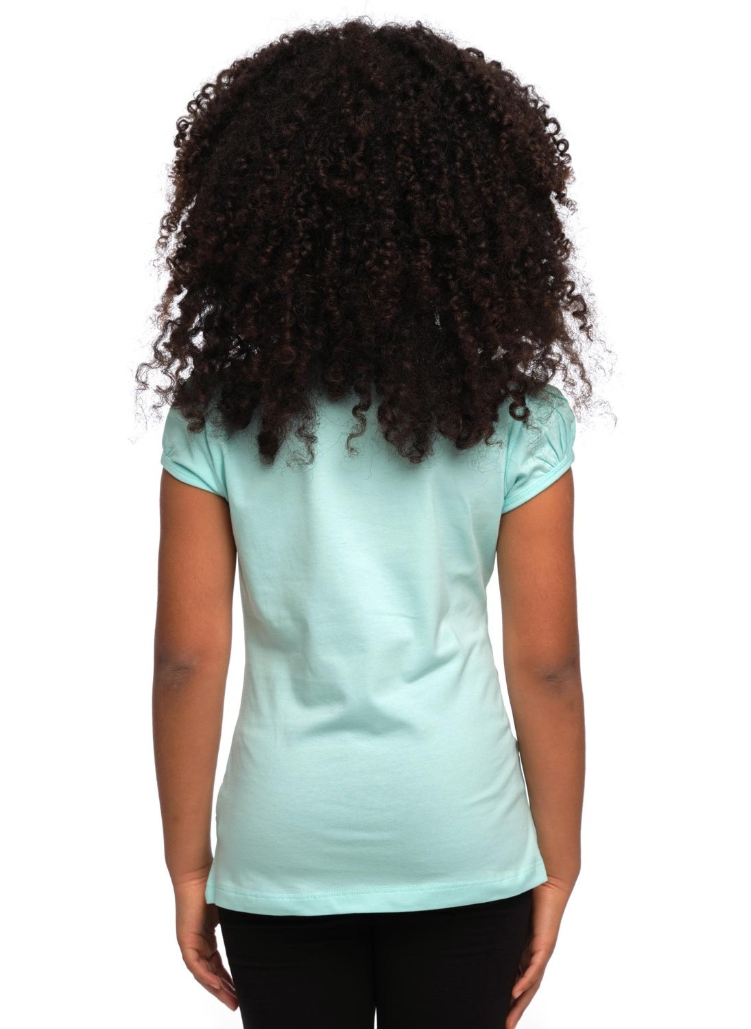 Mint Basic Girls Zero Collar Watermelon Sleeve T-Shirt