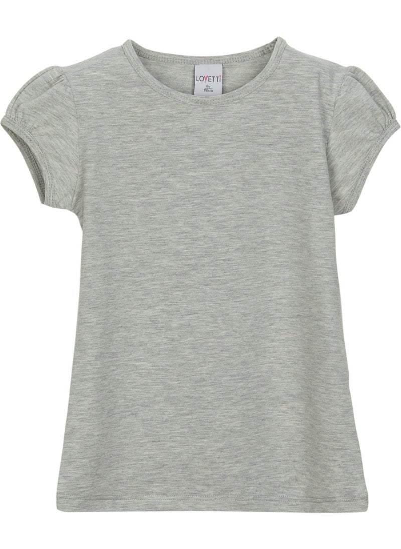 Girl's Short Sleeve Basic T-Shirt