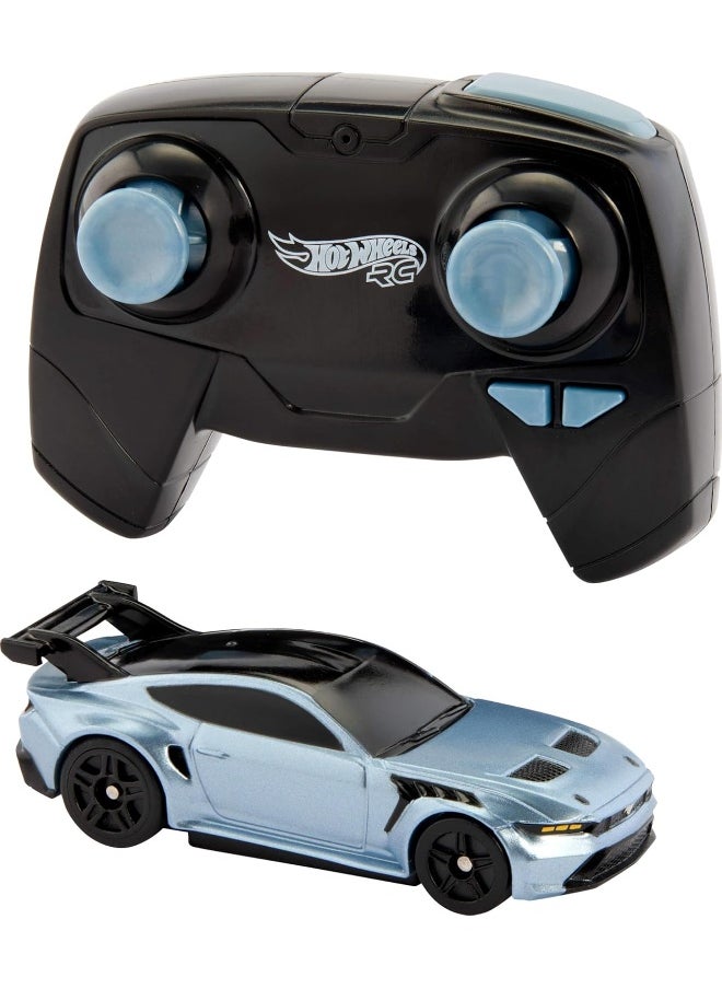 Hot Wheels Ford Mustang 1:64 Scale 2.4 GHz GTD Remote Car (Grey)