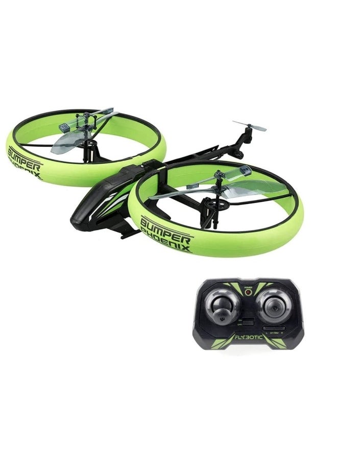 SilverLit FLYBOTIC 3-Channel 2.4GHz Bumper Phoenix Helicopter (Green)