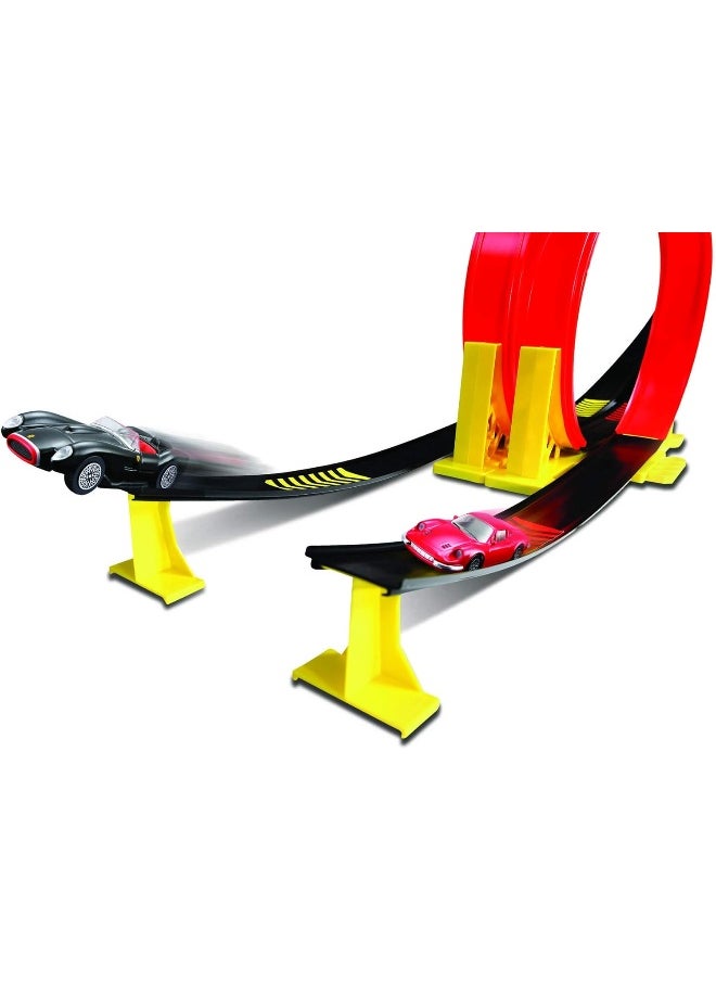 Bburago Multi-Color Ferrari Dual Loop Playset