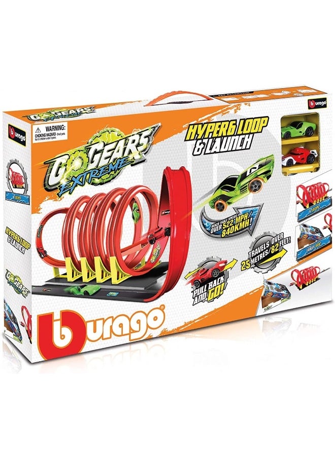 Bburago Go Gears Xtreme Hyper6 Loop and Launch Race Track Set (4.8 m)