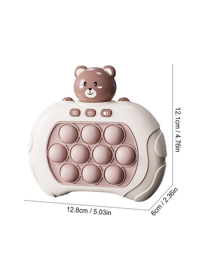 SYOSI on Puzzle Game Machine, Bear, Sensory Fidget Toys, Game Controller Bubble Sensory Fidget Toy, Stress Anxiety Relief Sensory Toys for Kids and Adults