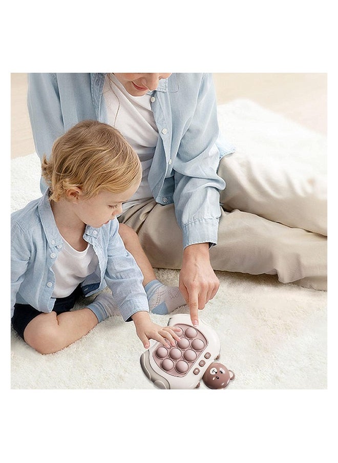 SYOSI on Puzzle Game Machine, Bear, Sensory Fidget Toys, Game Controller Bubble Sensory Fidget Toy, Stress Anxiety Relief Sensory Toys for Kids and Adults