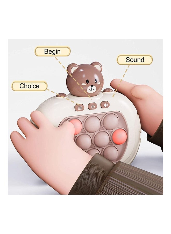 SYOSI on Puzzle Game Machine, Bear, Sensory Fidget Toys, Game Controller Bubble Sensory Fidget Toy, Stress Anxiety Relief Sensory Toys for Kids and Adults