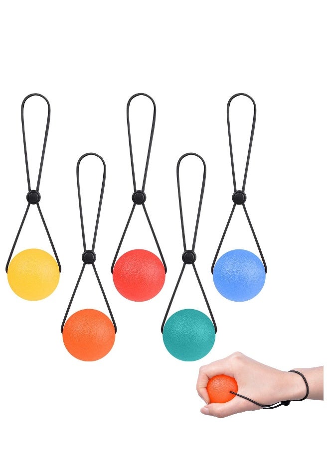 Stress Ball Portable Squeeze Stress Relief Balls Strengthen Hand Exercise and Relieve Tension Hand Exerciser Grip Strengthener Stress Relief 5PCS