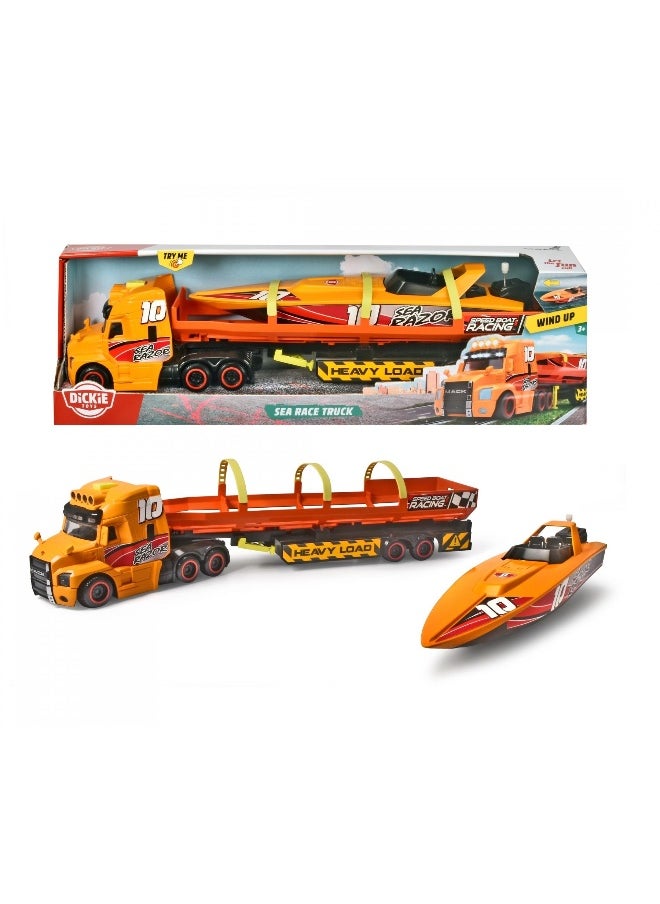 Dickie Toys Sea Razor Race Truck with Speed Boat (41cm)
