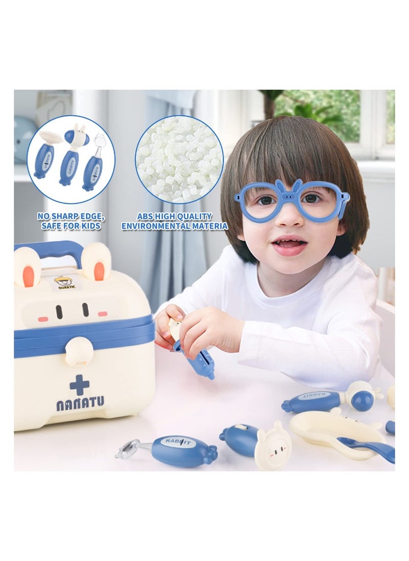Doctor Kit for Kids - Pretend Play Educational Doctor Toys, Medical Kit with Stethoscope, Doctor Playset for Dentist Doctor, Role Play Toys for 3 4 5 6 7 8 Years Old Girls  Boys Toddler Gifts