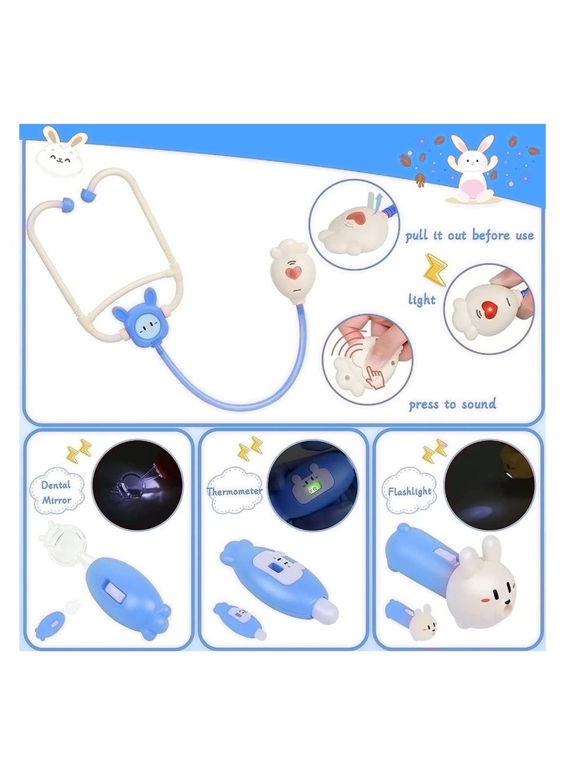 Doctor Kit for Kids - Pretend Play Educational Doctor Toys, Medical Kit with Stethoscope, Doctor Playset for Dentist Doctor, Role Play Toys for 3 4 5 6 7 8 Years Old Girls  Boys Toddler Gifts
