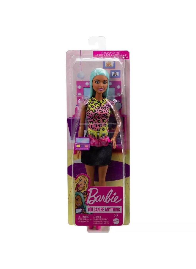 Barbie You Can Be Anything Makeup Artist Doll with Teal Hair
