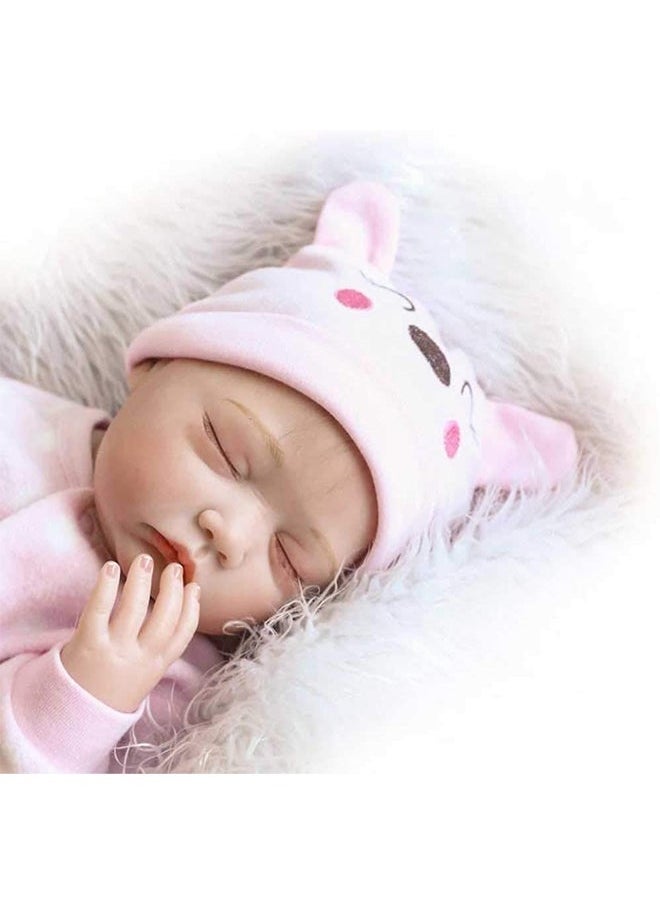 Reborn Baby Doll With Feeding Bottle And Teether 47 x 14 23cm