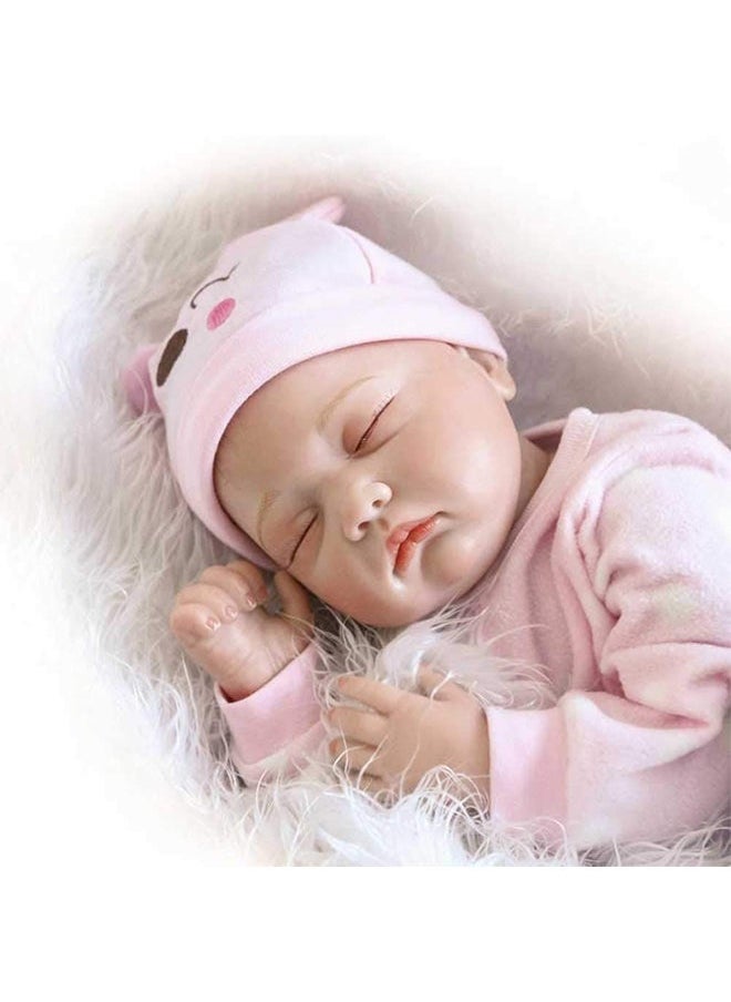 Reborn Baby Doll With Feeding Bottle And Teether 47 x 14 23cm