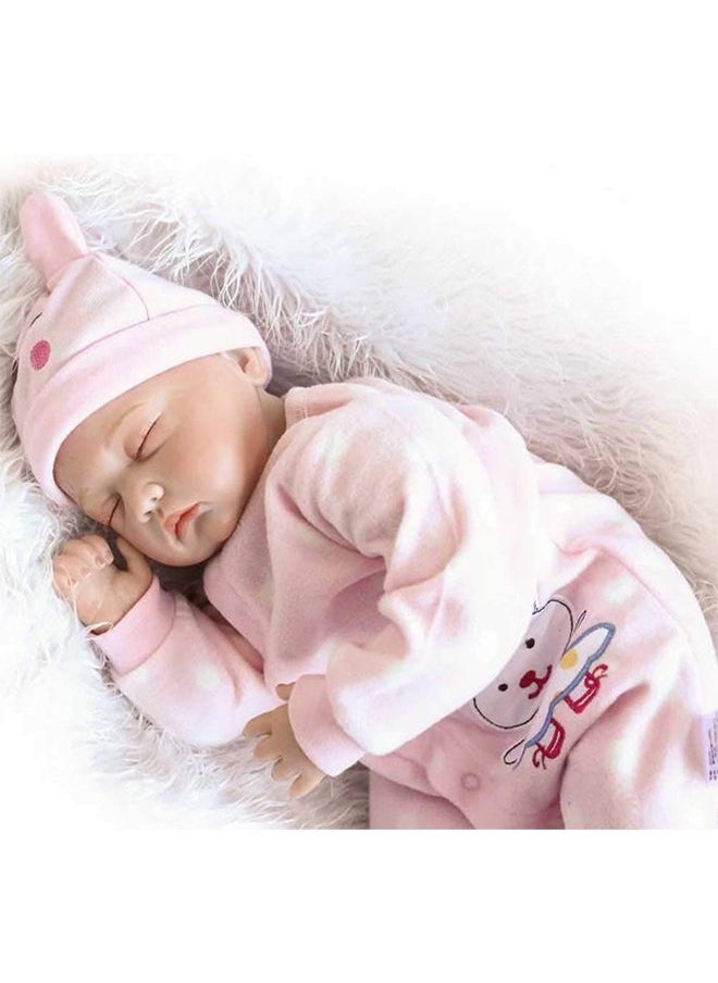 Reborn Baby Doll With Feeding Bottle And Teether 47 x 14 23cm