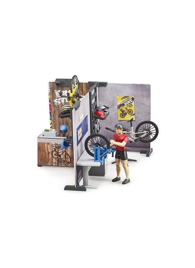 Bruder Bworld Bike Shop and Service Playset (1:16)