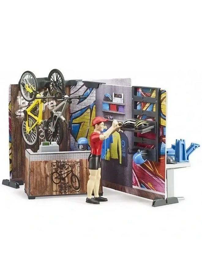 Bruder Bworld Bike Shop and Service Playset (1:16)