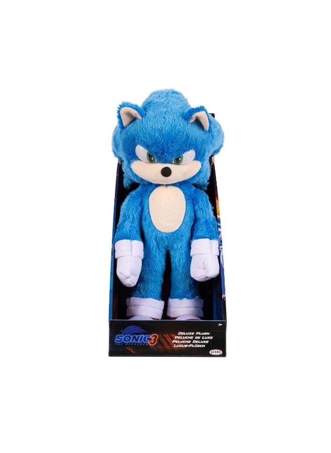 Sonic the Hedgehog 3 Deluxe Plush Toy (Blue, 33 cm)